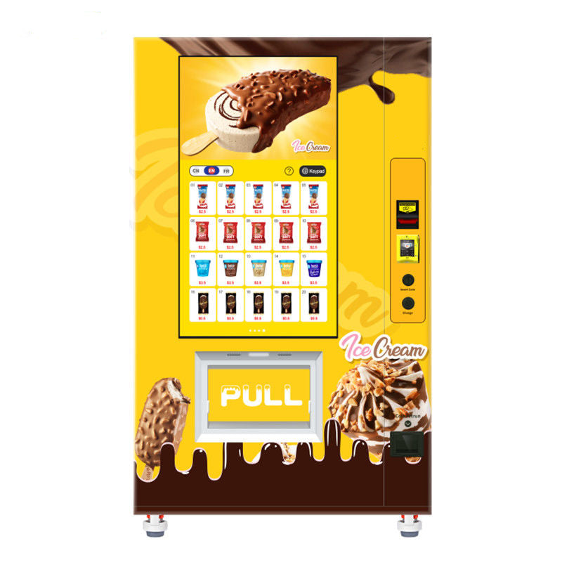 Big Screen Vending Machine for Frozen Food Ice Cream Popsicle