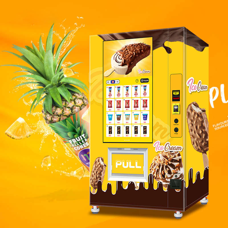 Big Screen Vending Machine for Frozen Food Ice Cream Popsicle